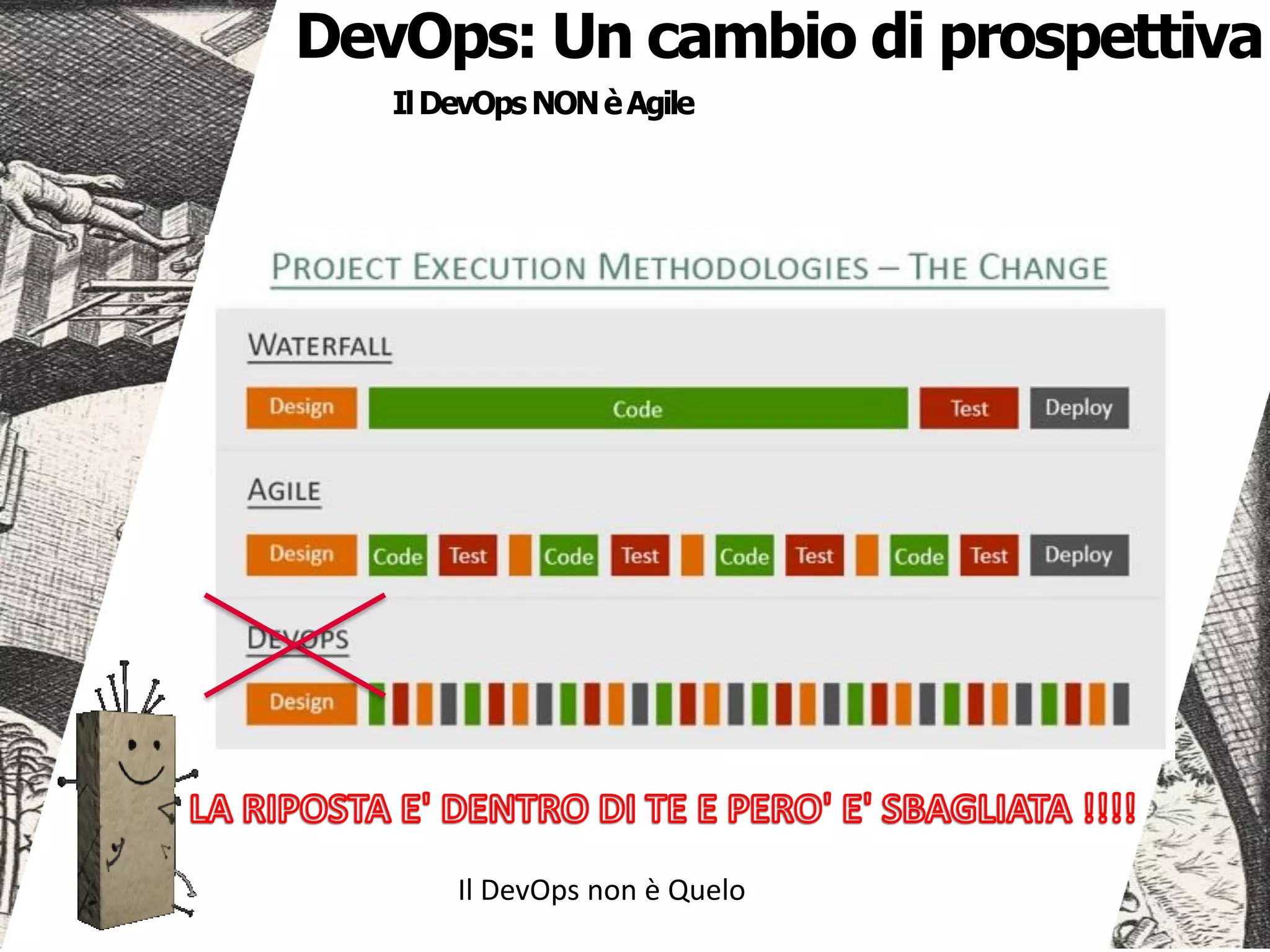 IlDevOpsNONèAgile
DevOps: Un cambio di prospettiva
Il DevOps non è Quelo
 