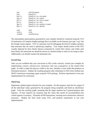 Compiler Construction for DLX Processor | PDF