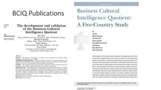 BCIQ Publications
 