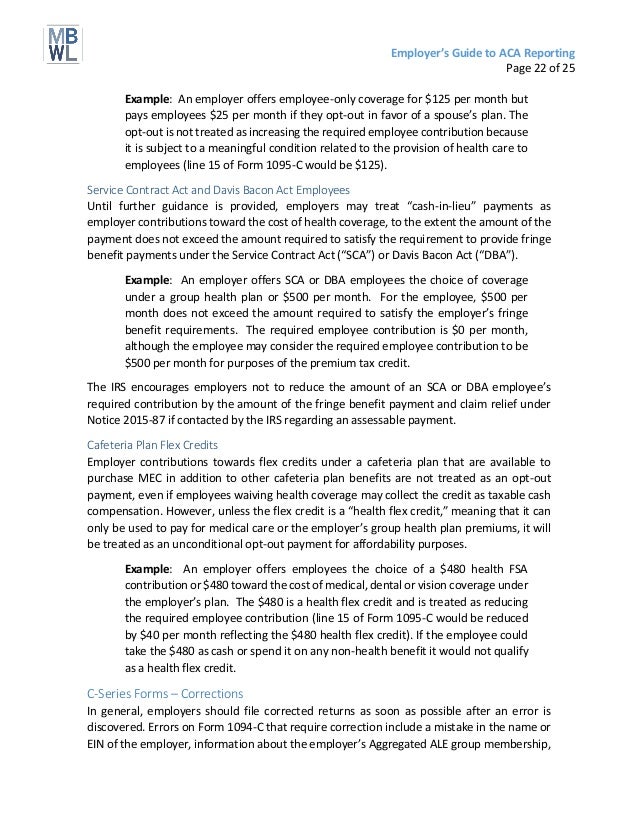 17 Employer S Guide To Aca Reporting Updated For Irs Extension 17 Employer S Guide To Aca Reporting Updated For Irs Extension