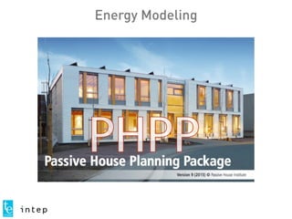 Energy Modeling
 