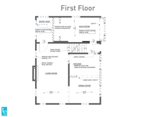 SOFFIT
BRICK CHIMNEY,
SEAL AIRTIGHT
DEMO EXIST. SOFFIT
REMOVE AND SALVAGE
WNDWS, TYP.
REMOVE AND SALVAGE
DOORS AS INDICATED
DEMO LANDING
DEMO STAIRS,
UP AND DOWN
UP
DN
DN
DN
DN
2x10s
V.I.F.
2x10s
V.I.F.
2x
V.I.F.
LIVING ROOM
KITCHEN
- DEMO ALL BUILT-INS
- DEMO & SALVAGE EQUIPMENT
DINING ROOM
KID'S ROOM
ENTRY VEST.
DEMO FLOOR SYSTEM
ABOVE SLAB
DEMO FLOOR SYSTEM
ABOVE SLAB
First Floor
 
