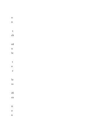 o
n
s
ch
ed
u
le
t
o
c
la
ss
ifi
ca
ti
o
n
 