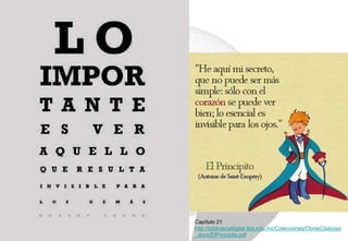 Capítulo 21
http://bibliotecadigital.ilce.edu.mx/Colecciones/ObrasClasicas/
_docs/ElPrincipito.pdf
 