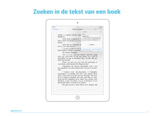 Zoeken in de tekst van een boek
17
digitaallezen.be
 