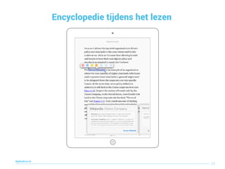 Encyclopedie tijdens het lezen
23
digitaallezen.be
 