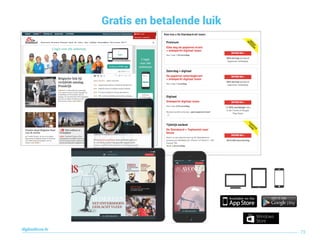 Gratis en betalende luik
73
digitaallezen.be
 