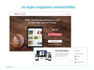 Je eigen magazine samenstellen
80
digitaallezen.be
 