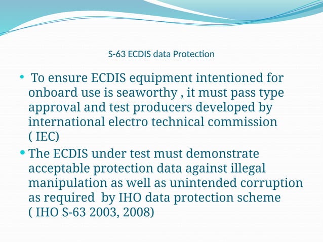 2017 ECDIS_PPT.pptx ELECTRONIC CHART DISPLAY | PPT