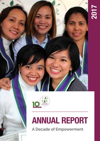 2017
ANNUAL REPORT
A Decade of Empowerment
 