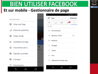 Et sur mobile - Gestionnaire de page
 