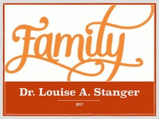 Dr. Louise A. Stanger
2017
 