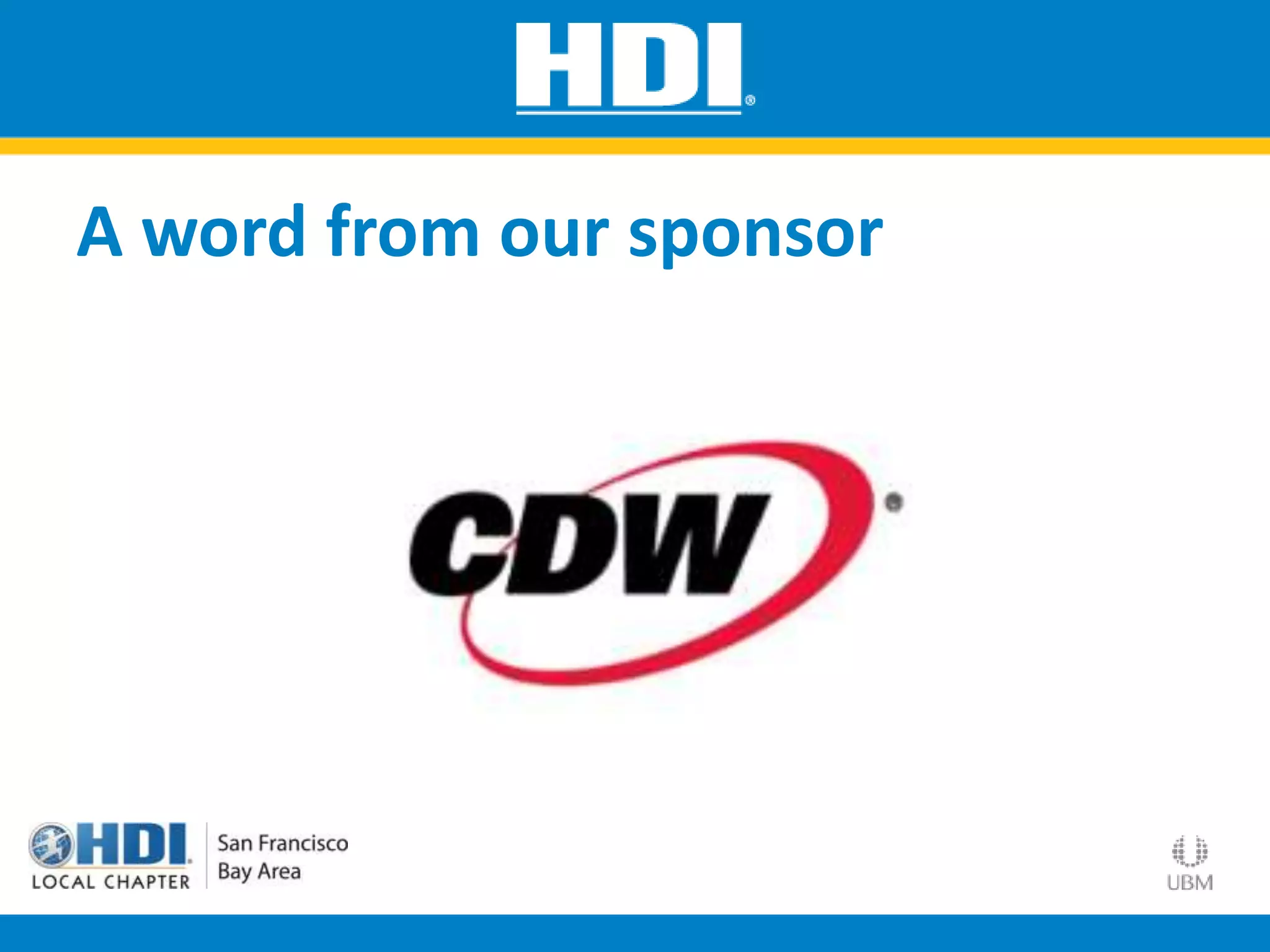 A word from our sponsor
 