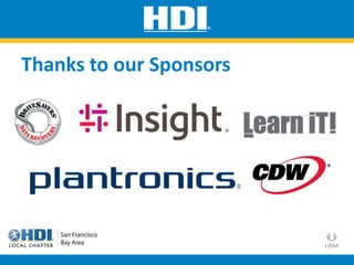 Thanks to our Sponsors
 