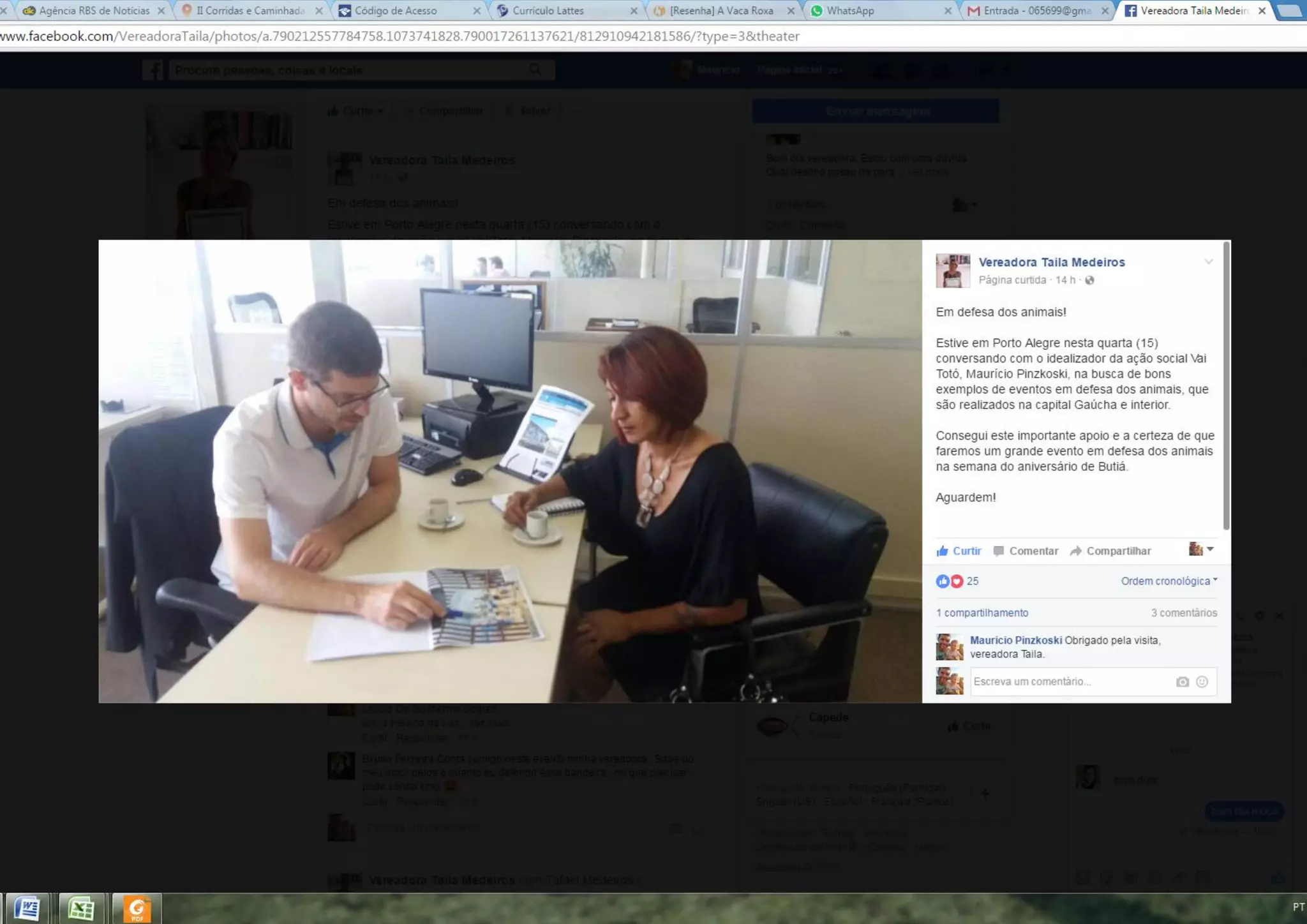 Vai Totó e o canicross com a vereadora Taila Medeiros