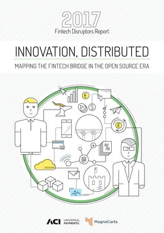 $
%
€
@
+
Fintech Disruptors Report
Innovation, Distributed
Mapping the fintech bridge in the open source era
2017
 