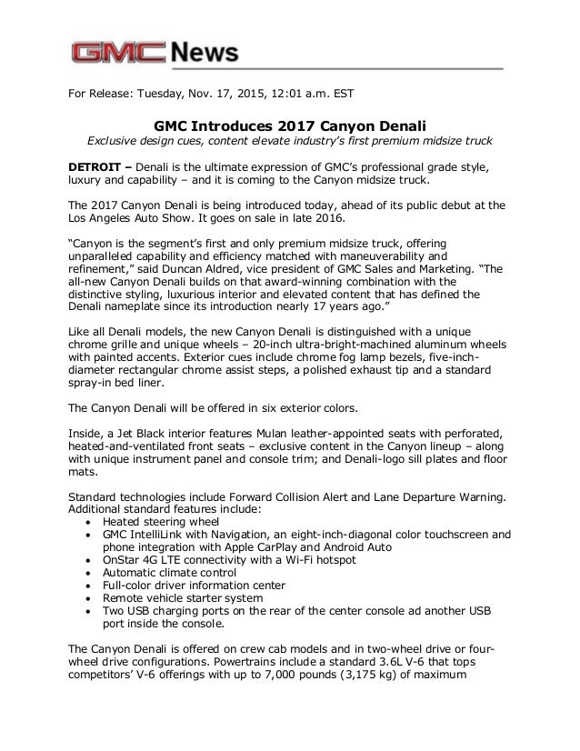 2017 gmc canyon denali