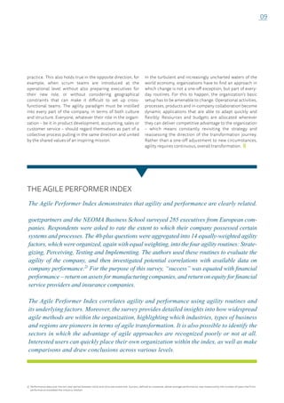 Agility boosts performance: Guide for your agile transformation journey ...