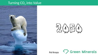 Turning CO2 into Value
Pol Knops
 