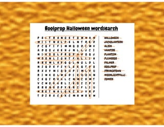 2017 halloween word find