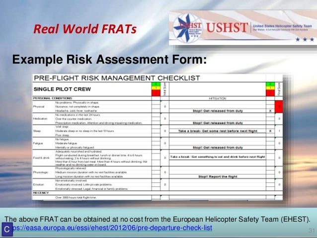 2017 Heli-Expo - "What the FRAT?" Helicopter Risk Analysis ...