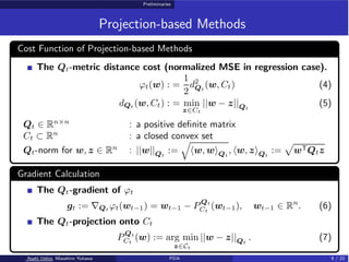 Preliminaries
Projection-based Methods
Cost Function of Projection-based Methods
The Qt-metric distance cost (normalized M...