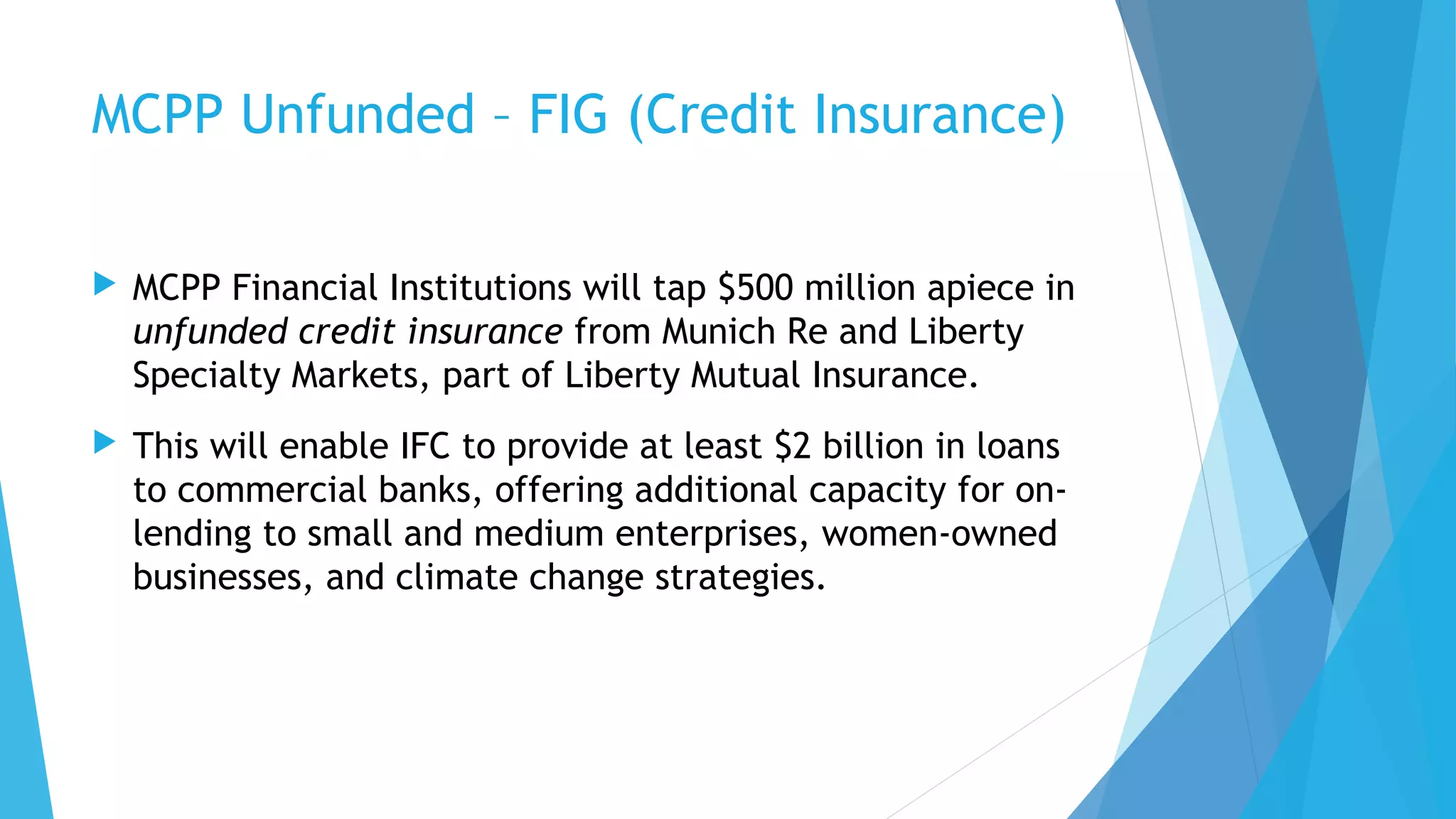 IFC Debt Mobilization: MCPP Overview | PPT