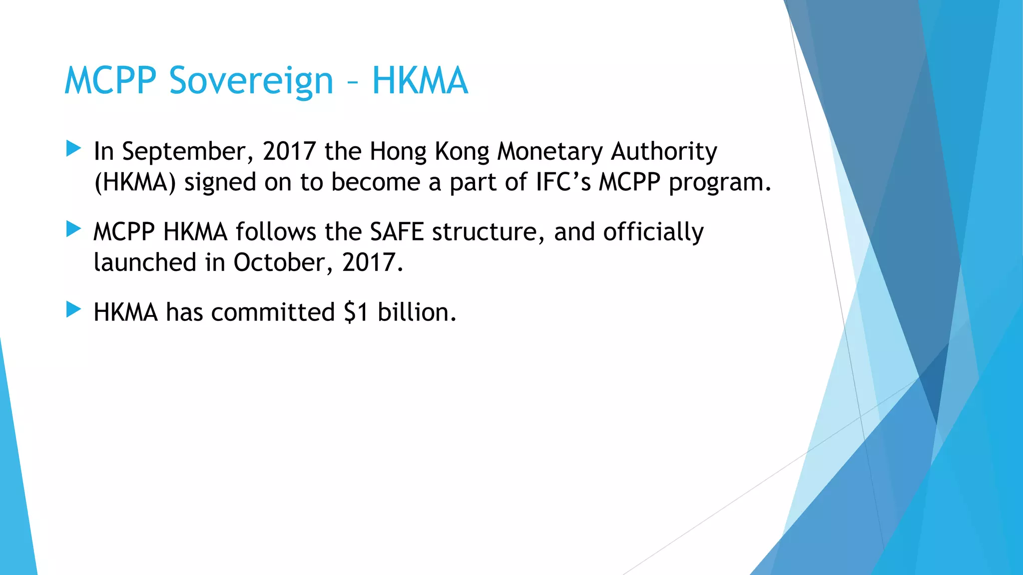 IFC Debt Mobilization: MCPP Overview | PPT
