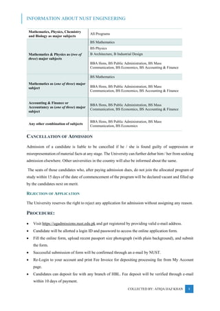2017 Information about NUST Engineering | PDF