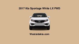 2017 Kia Sportage White LX FWD
Westsidekia.com
 
