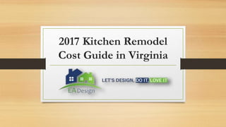 2017 Kitchen Remodel
Cost Guide in Virginia
 