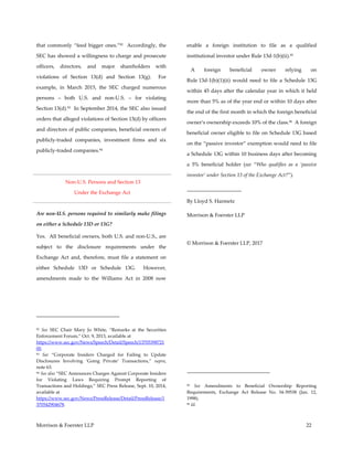 2017 law firm faq re. 13 d filings | PDF