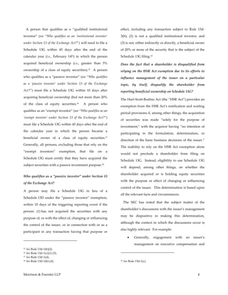 2017 law firm faq re. 13 d filings | PDF