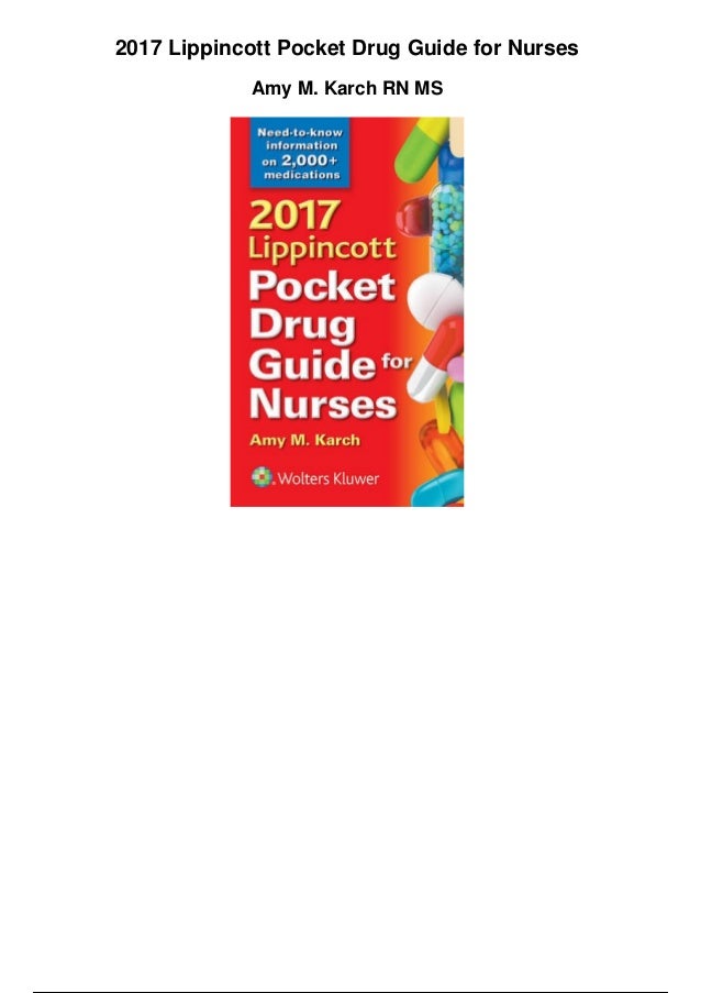 2017 lippincott pocket drug guide for nurses pdf