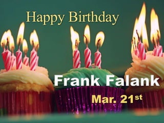 Mar. 21st
Happy Birthday
 