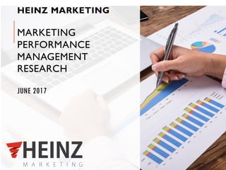 HEINZ MARKETING
MARKETING
PERFORMANCE
MANAGEMENT
RESEARCH
JUNE 2017
0
 