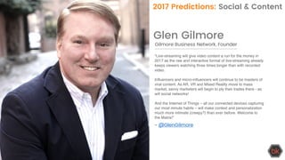 2017 Social Media & Content Marketing Predictions from 70 Marketing Leaders 