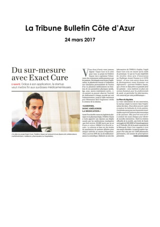 La Tribune Bulletin Côte d’Azur
24 mars 2017
 