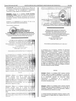 Viernes 10 de marzo de 2017		 GACETA OFICIAL DE LA REPÚBLICA BOLIVARIANA DE VENEZUELA		 434.399
 