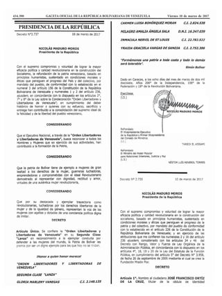434.390 GACETA OFICIAL DE LA REPÚBLICA BOLIVARIANA DE VENEZUELA Viernes 10 de marzo de 2017
 