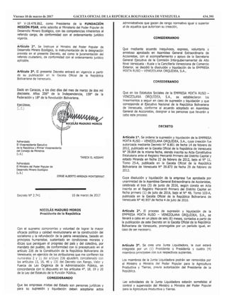 Viernes 10 de marzo de 2017 GACETA OFICIAL DE LA REPÚBLICA BOLIVARIANA DE VENEZUELA 434.391
 