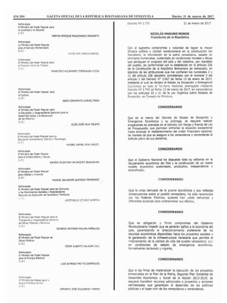 434.584 GACETA OFICIAL DE LA REPÚBLICA BOLIVARIANA DE VENEZUELA	 Martes 21 de marzo de 2017
 