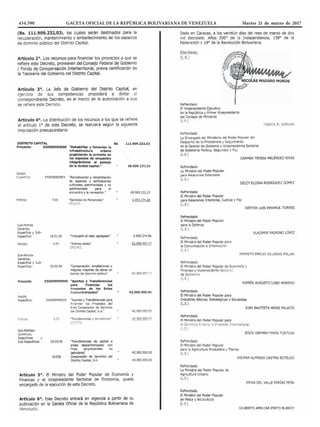 434.590 GACETA OFICIAL DE LA REPÚBLICA BOLIVARIANA DE VENEZUELA Martes 21 de marzo de 2017
 