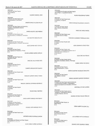 Martes 21 de marzo de 2017		 GACETA OFICIAL DE LA REPÚBLICA BOLIVARIANA DE VENEZUELA		 434.601
 