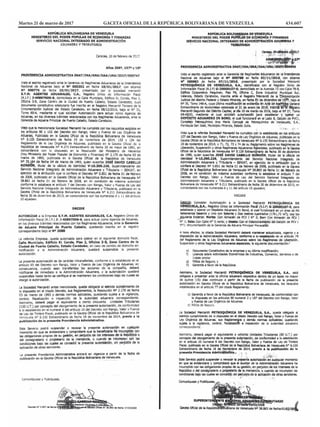 Martes 21 de marzo de 2017		 GACETA OFICIAL DE LA REPÚBLICA BOLIVARIANA DE VENEZUELA		 434.607
 