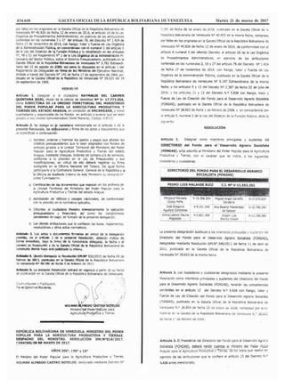 434.610 GACETA OFICIAL DE LA REPÚBLICA BOLIVARIANA DE VENEZUELA	 Martes 21 de marzo de 2017
 