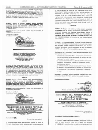 434.622 GACETA OFICIAL DE LA REPÚBLICA BOLIVARIANA DE VENEZUELA	 Martes 21 de marzo de 2017
 