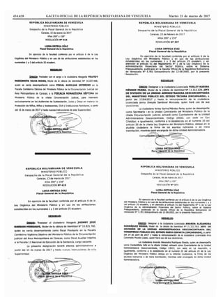 434.628 GACETA OFICIAL DE LA REPÚBLICA BOLIVARIANA DE VENEZUELA	 Martes 21 de marzo de 2017
 