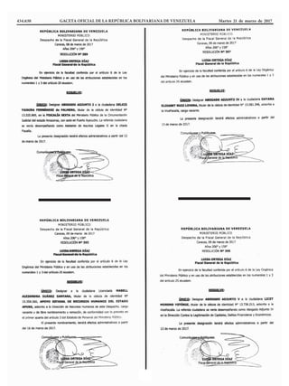 434.630 GACETA OFICIAL DE LA REPÚBLICA BOLIVARIANA DE VENEZUELA	 Martes 21 de marzo de 2017
 