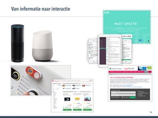 16
Van informatie naar interactie
 